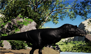 Tyrannosaurus Nachtverschlinger – nahezu vollständig schwarzer Pattern-5-Skin